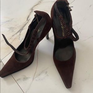 Sergio Rossi Brown Suede heels